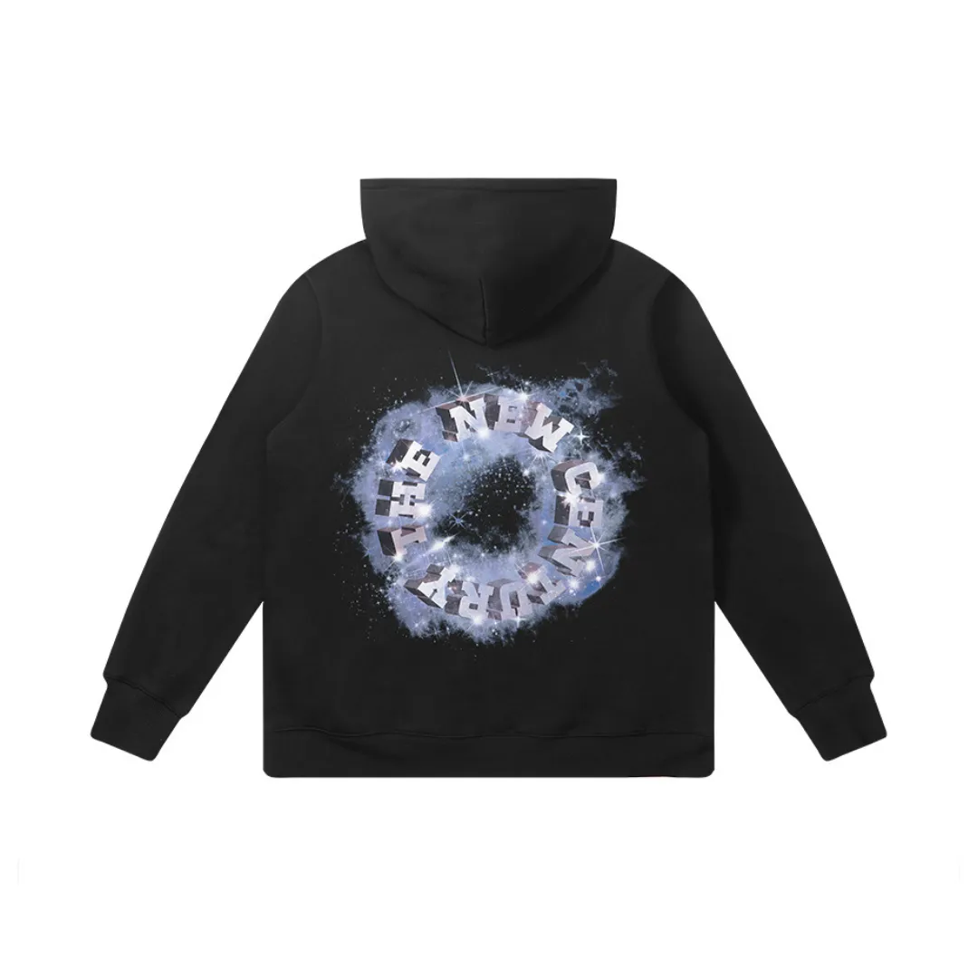 3D Starry Sky Logo Hoodie