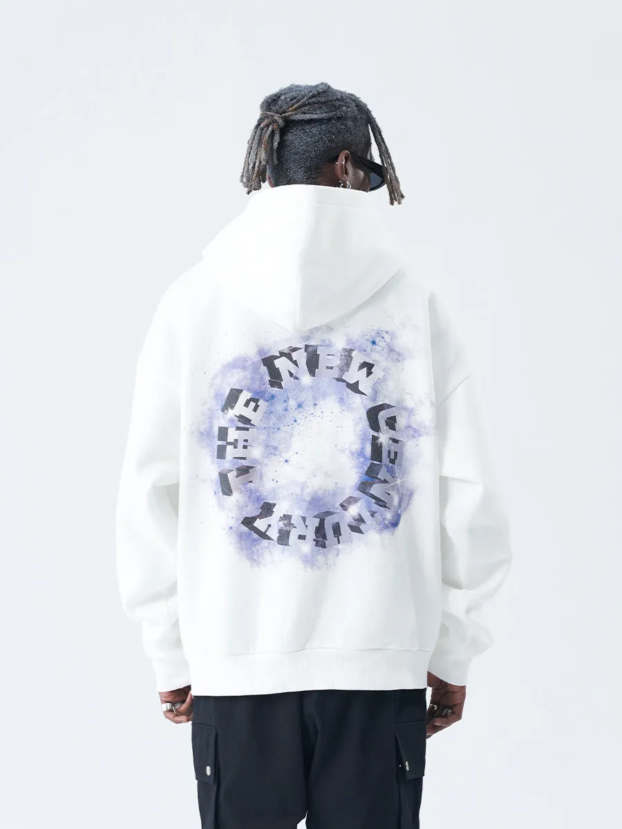 3D Starry Sky Logo Hoodie