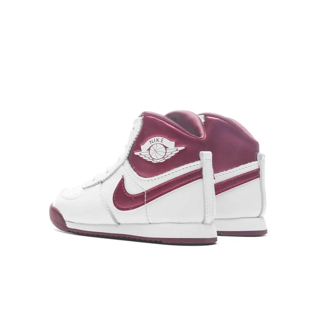 Air Jordan 1 High Retro '85 'Metallic Burgundy' (TD) - White/Team Red/White