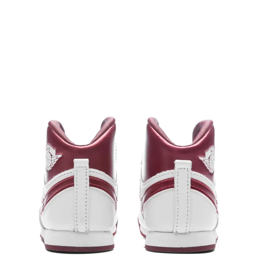 Air Jordan 1 High Retro '85 'Metallic Burgundy' (TD) - White/Team Red/White