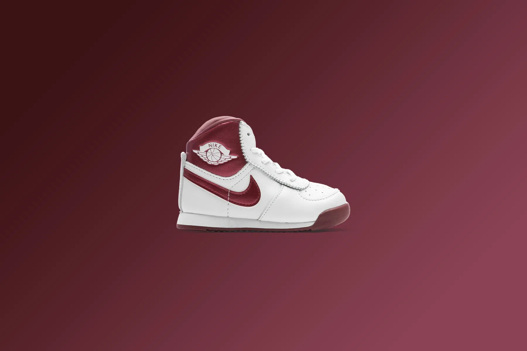 Air Jordan 1 High Retro '85 'Metallic Burgundy' (TD) - White/Team Red/White