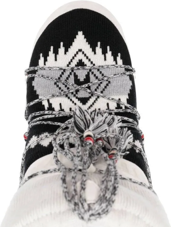 Alanui x Moon boot Icon Knit snow boots White