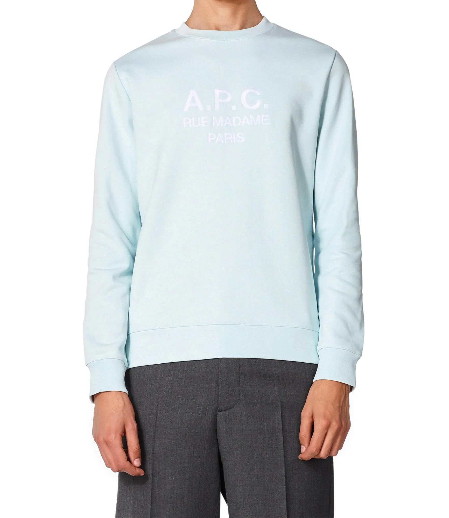 A.P.C.  |Crew Neck Long Sleeves Plain Logo Designers Sweatshirts