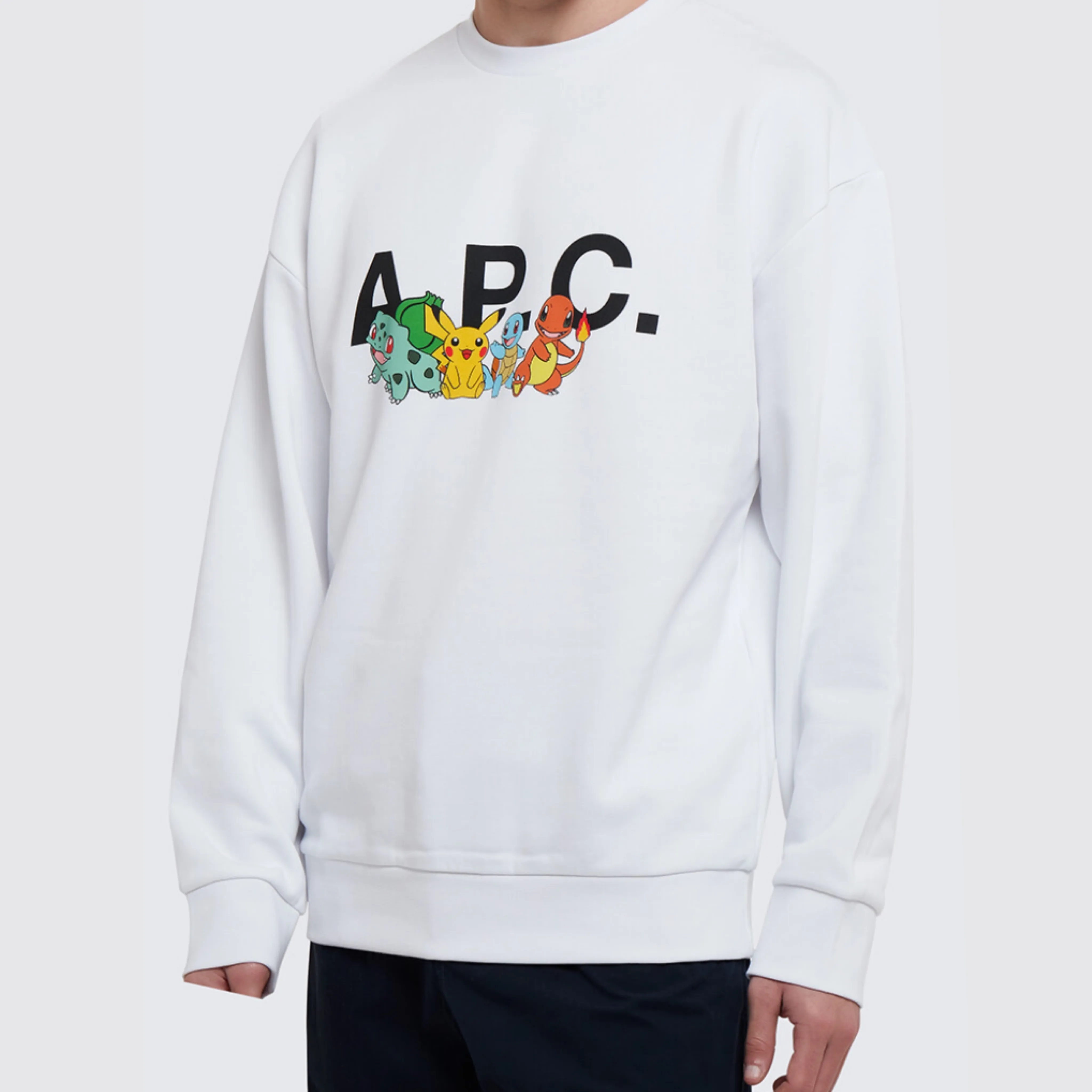 A.P.C.  |Unisex Sweat Collaboration Long Sleeves Plain Cotton Logo