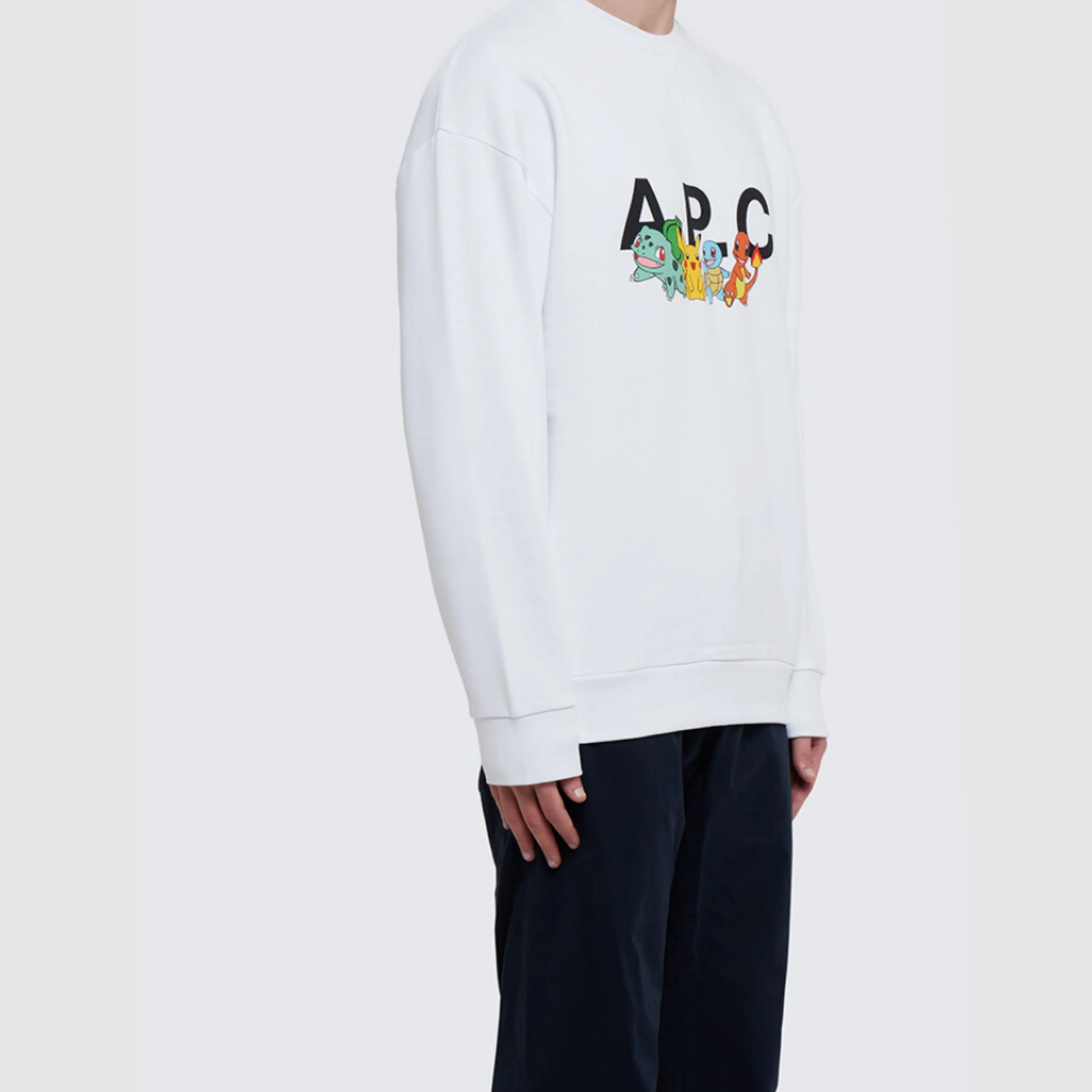 A.P.C.  |Unisex Sweat Collaboration Long Sleeves Plain Cotton Logo