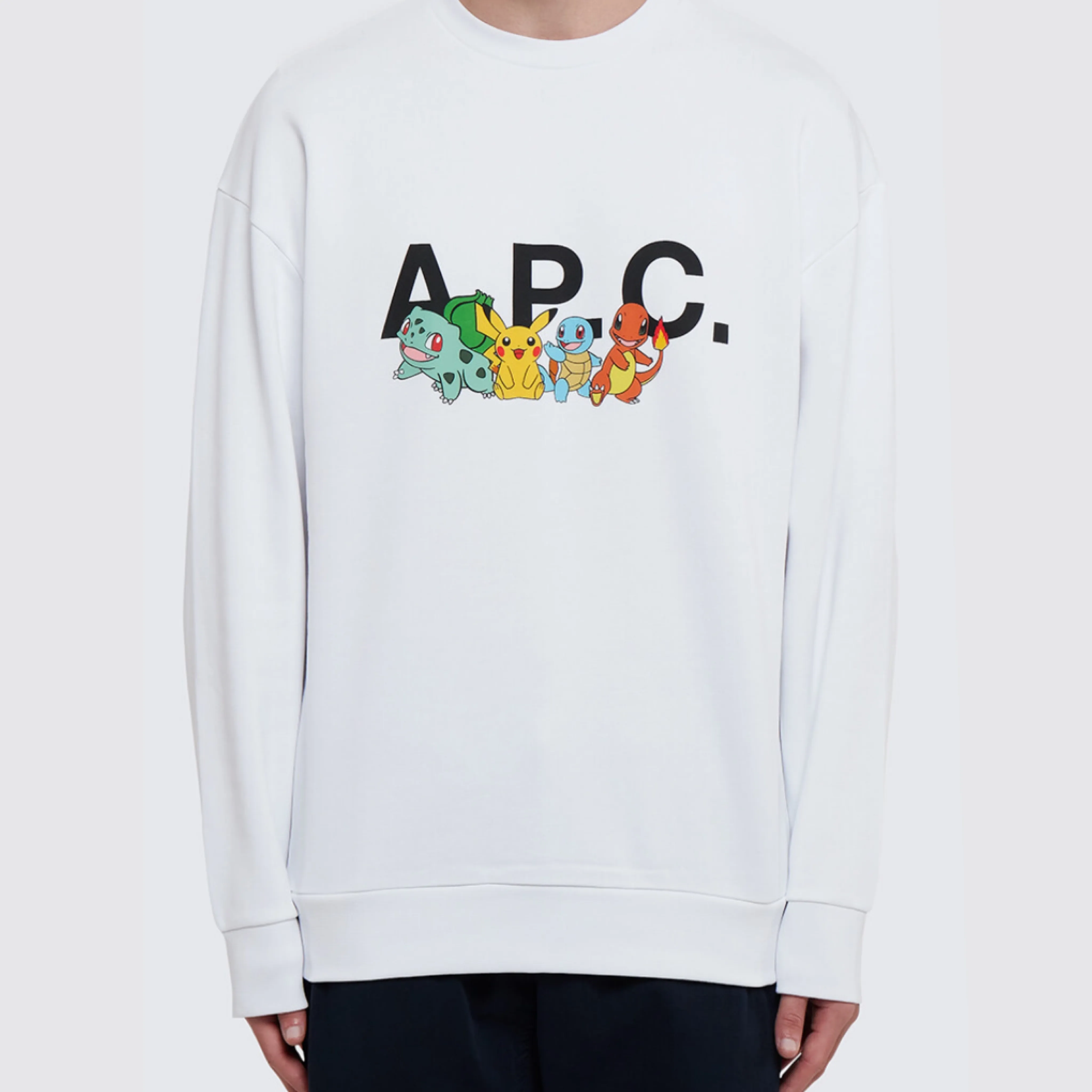 A.P.C.  |Unisex Sweat Collaboration Long Sleeves Plain Cotton Logo