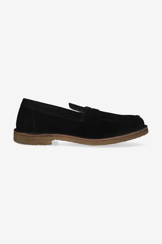 Astorflex suede shoes Mocassino Uomo men's black color