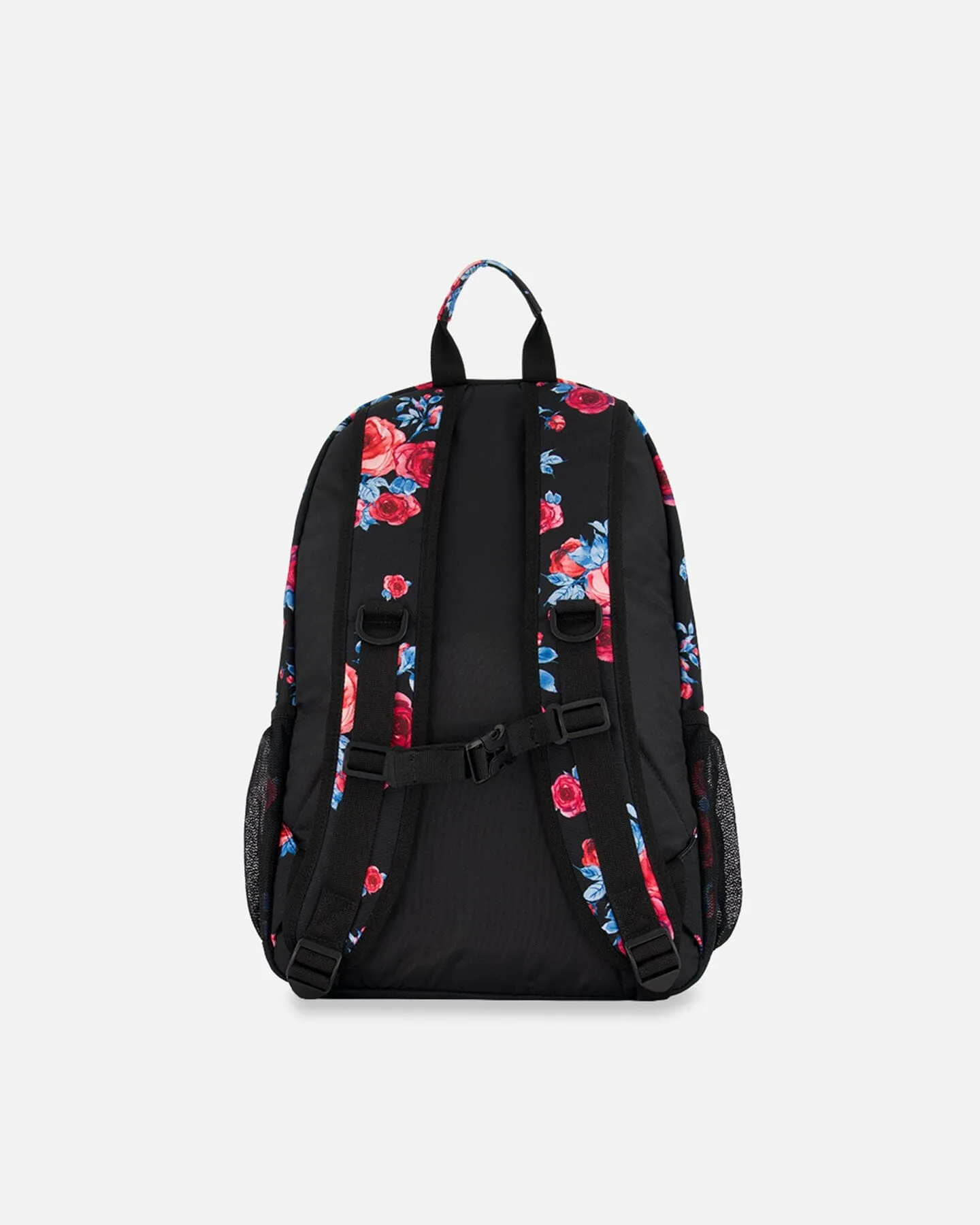 Backpack Black Printed Roses