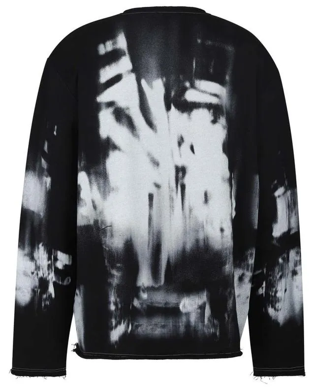 BALMAIN  |Crew Neck Camouflage Long Sleeves Cotton Logo Luxury