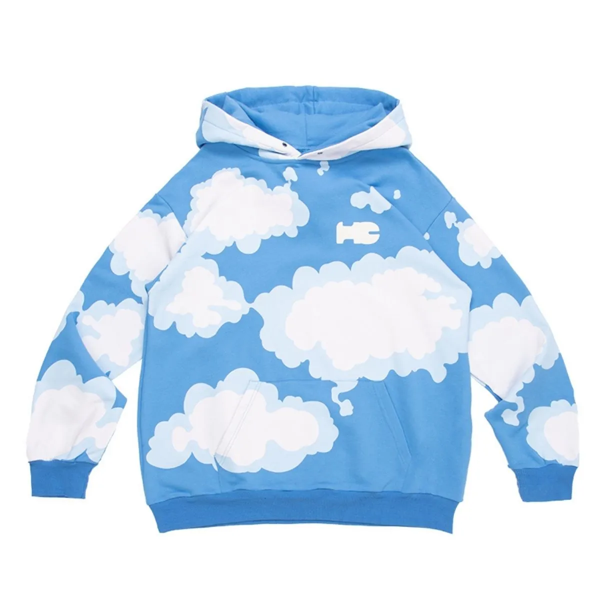 Blue Sky Printed Hoodie