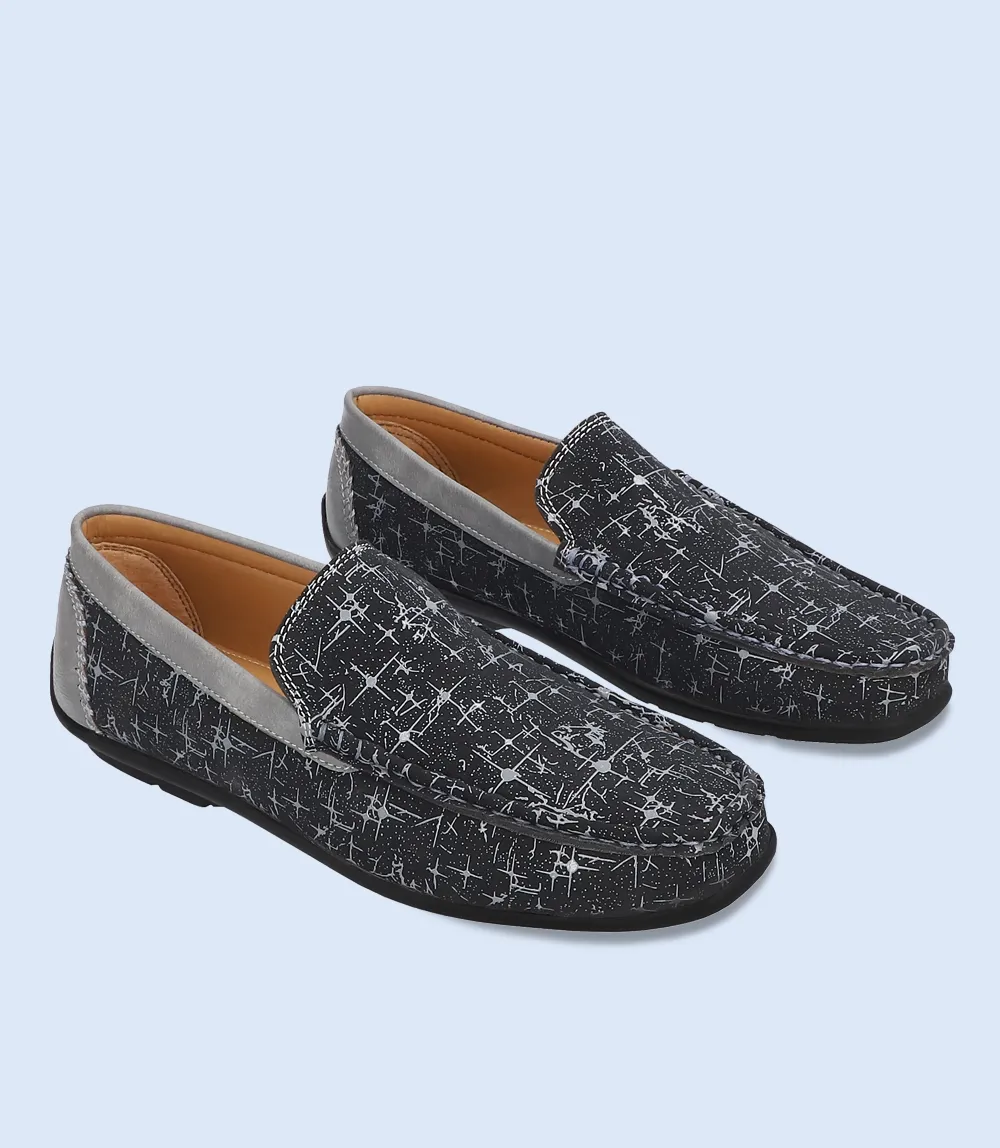 BM5237-GREY/BLK-Men Loafers