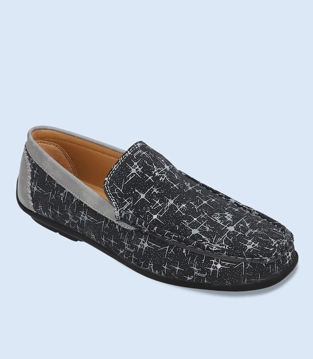 BM5237-GREY/BLK-Men Loafers