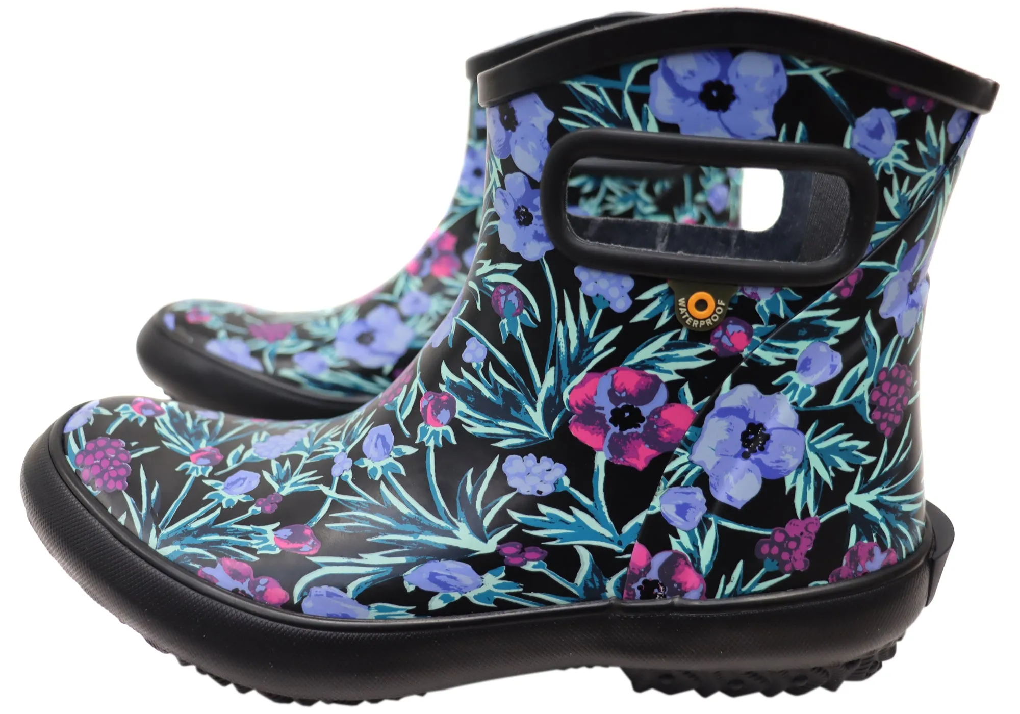 Bogs Womens Patch Ankle Boot Floral General Purpose Gumboots