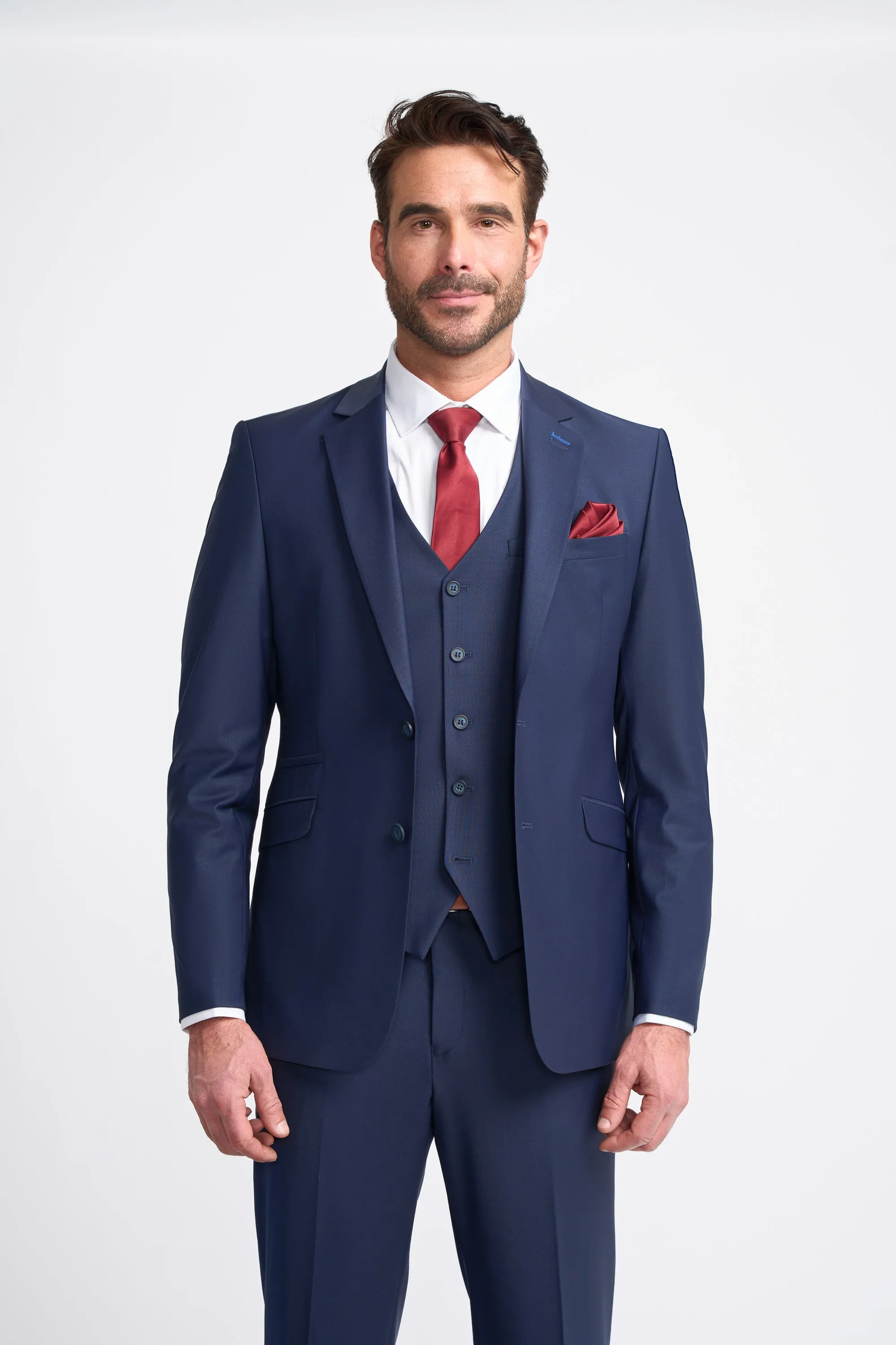 Bond Navy Three Piece Suit