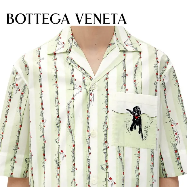 BOTTEGA VENETA  |Printed cotton shirt