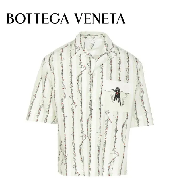 BOTTEGA VENETA  |Printed cotton shirt