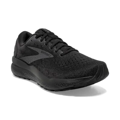 Brooks Men’s Ghost 16 Athletic Shoes-Black/Black