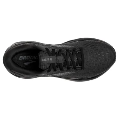 Brooks Men’s Ghost 16 Athletic Shoes-Black/Black