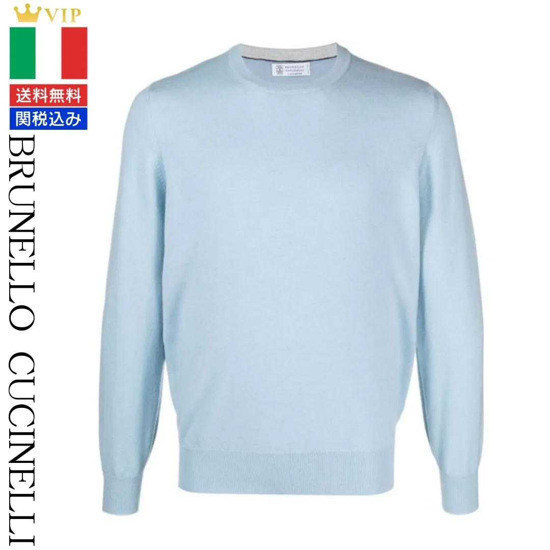 BRUNELLO CUCINELLI  |Cashmere Street Style Long Sleeves Plain Sweaters