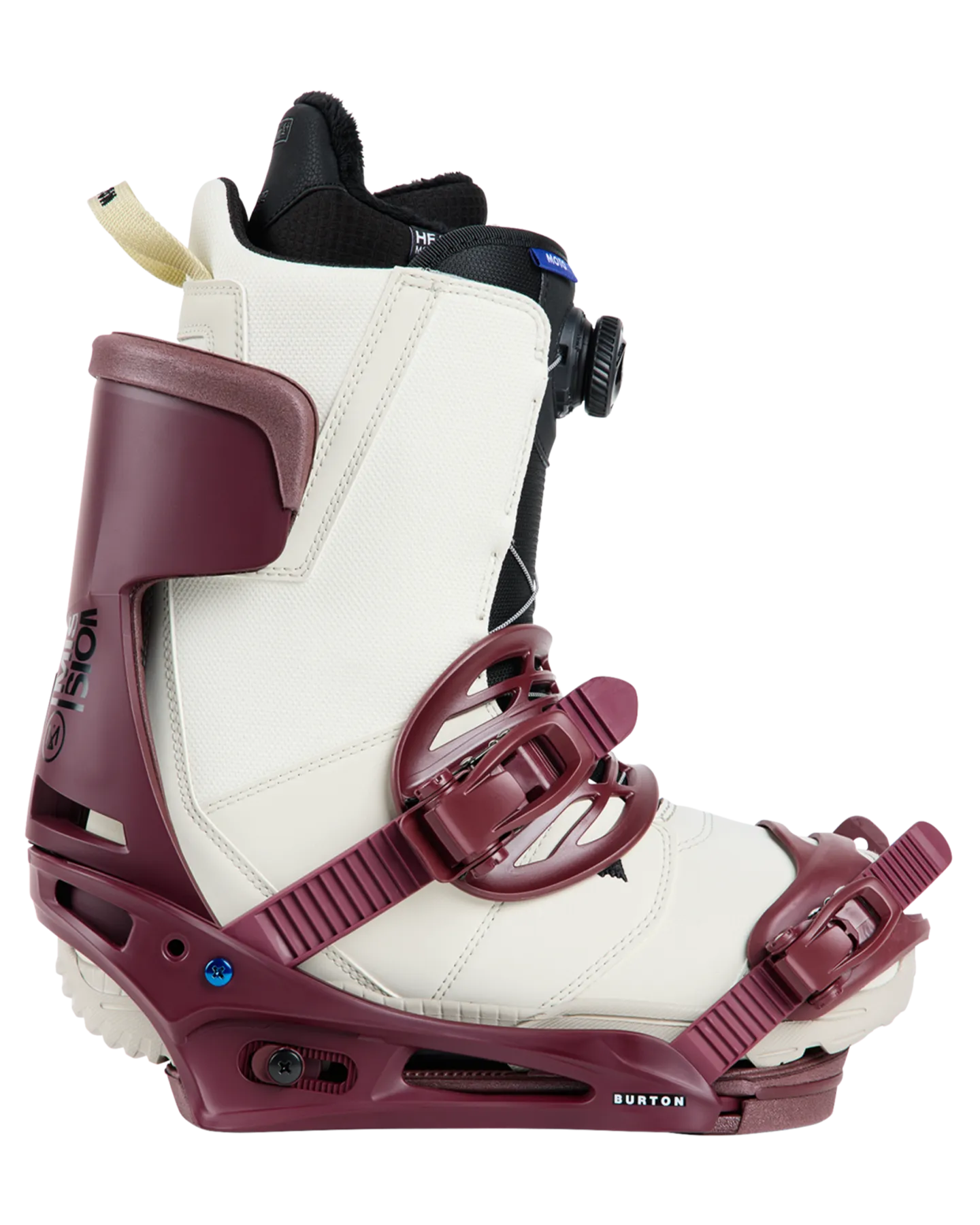 Burton Men's Mission Re:Flex Snowboard Bindings - Almandine - 2024