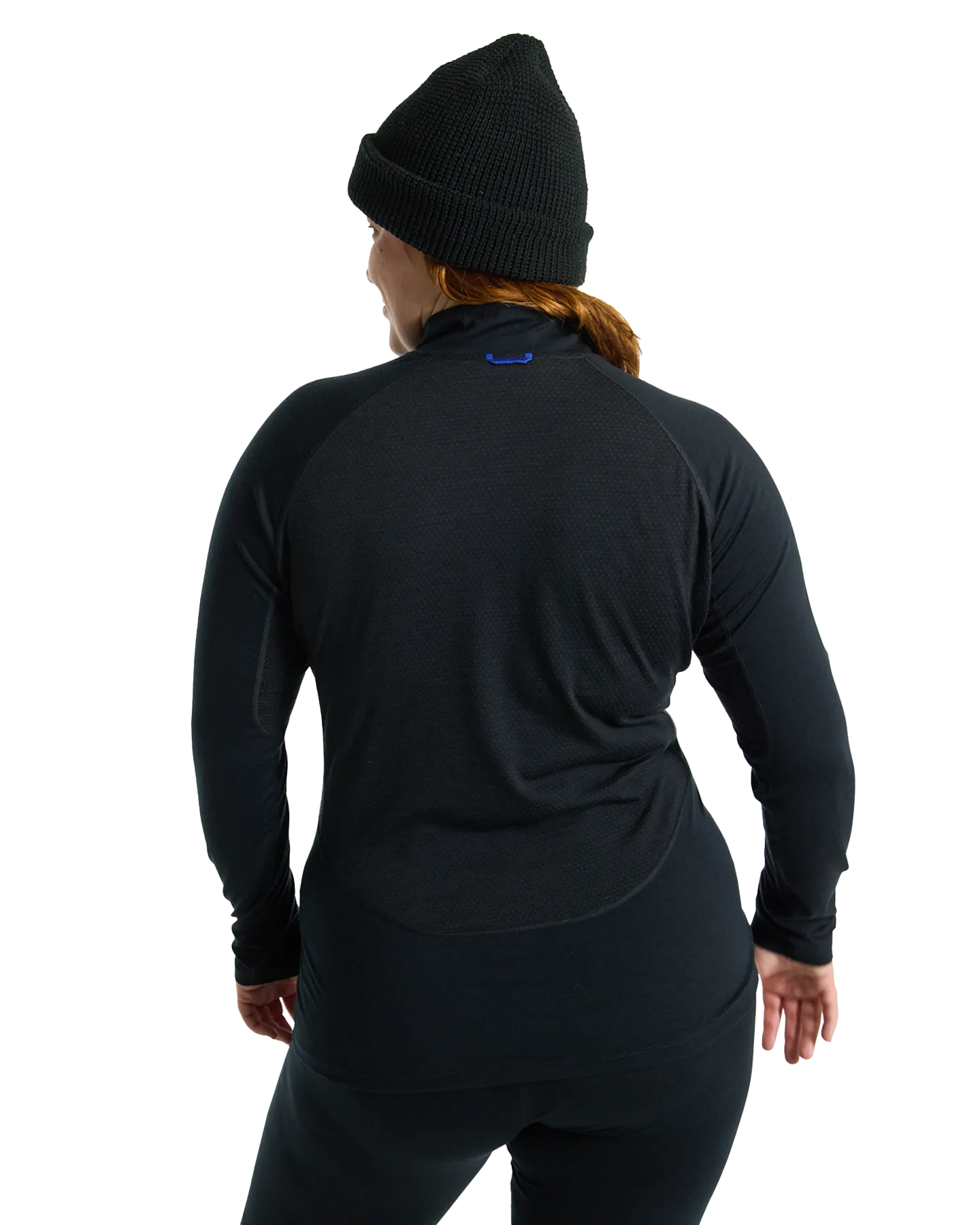 Burton Women's Phayse Merino Quarter-Zip First Layer - True Black