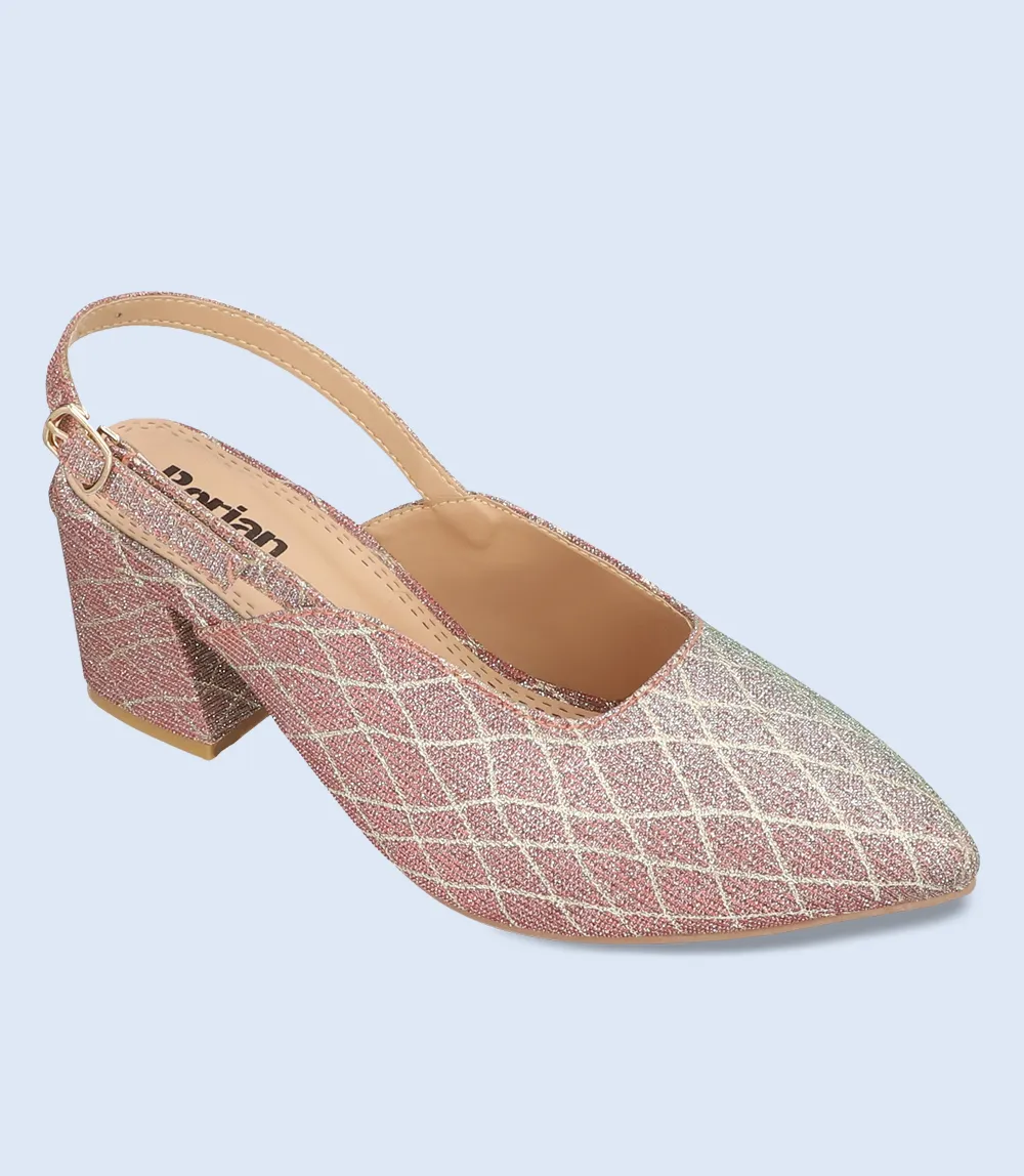 BW8760-PINK-Women Formal Sling Backs