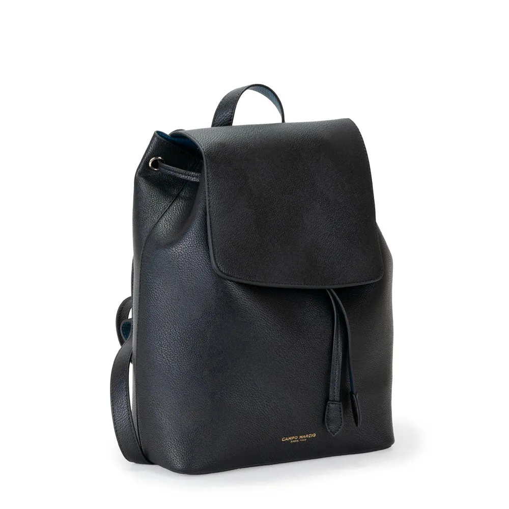 Campo Marzio Keira Backpack - Black Lapis Blue