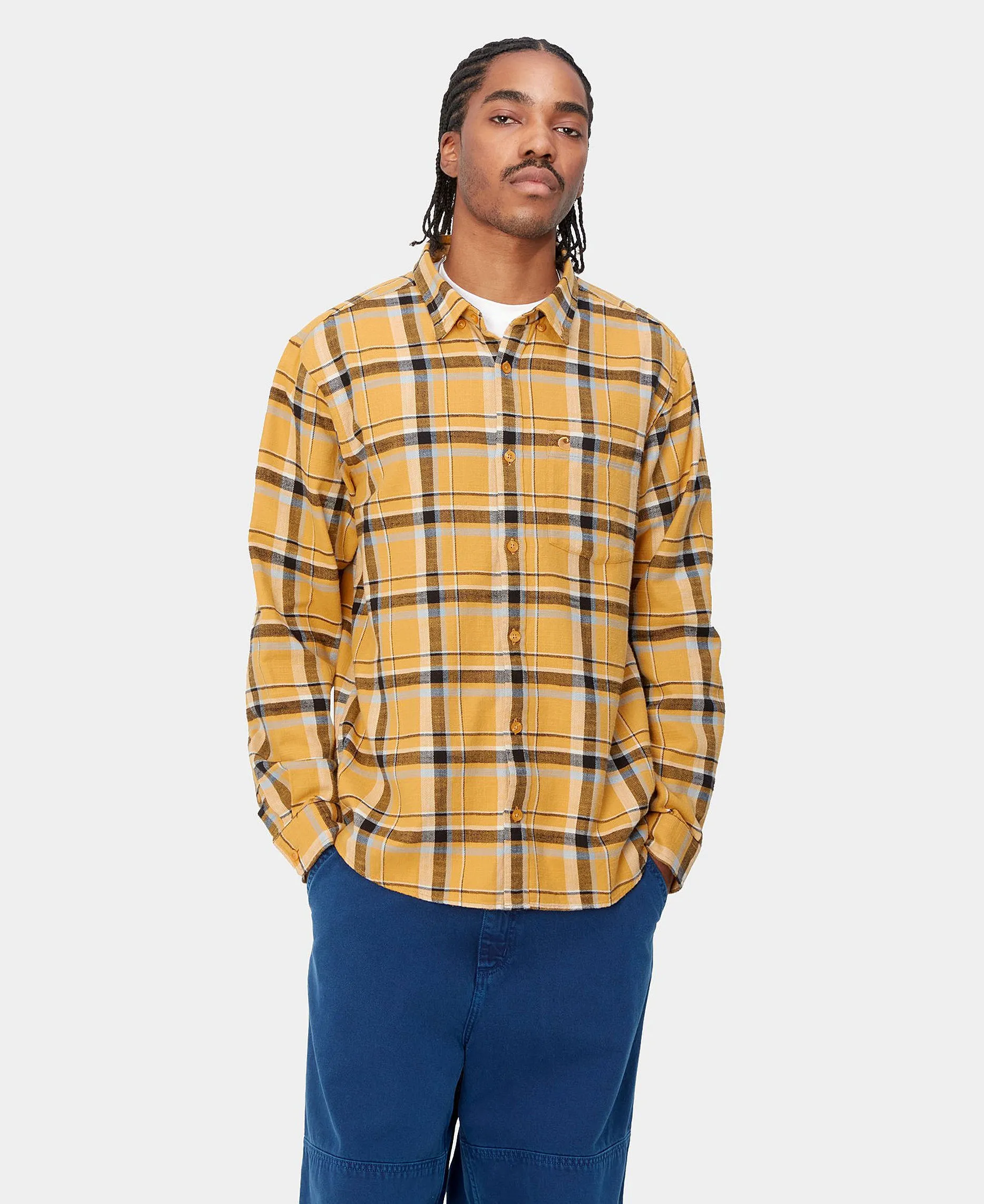 Carhartt  |Other Plaid Patterns Long Sleeves Logo Shirts