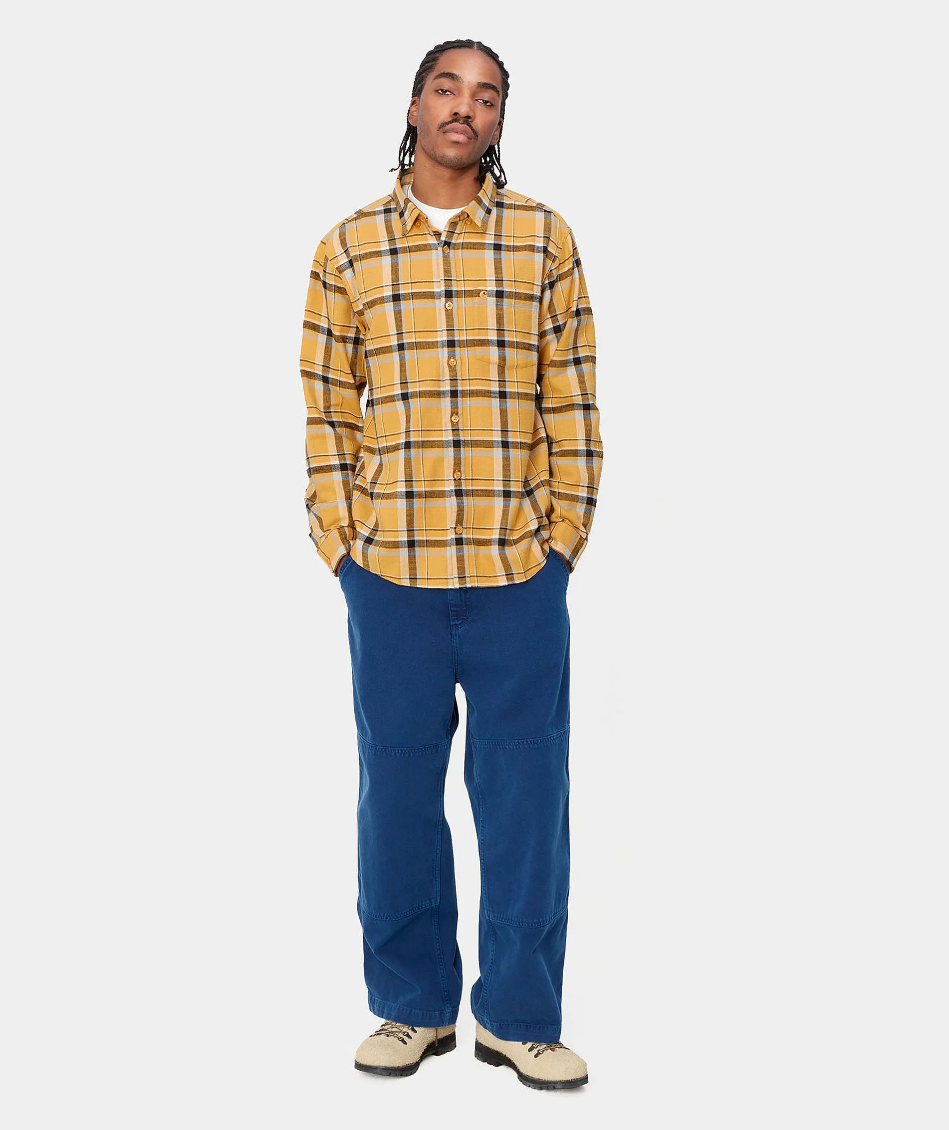 Carhartt  |Other Plaid Patterns Long Sleeves Logo Shirts