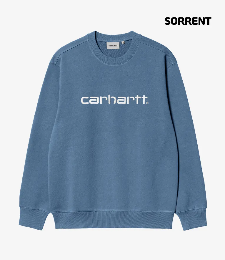 Carhartt  |Unisex Street Style Long Sleeves Logo Sweatshirts