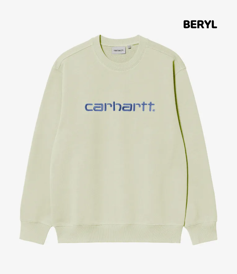 Carhartt  |Unisex Street Style Long Sleeves Logo Sweatshirts