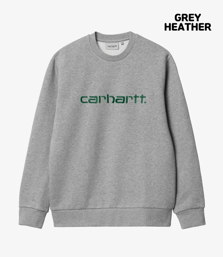 Carhartt  |Unisex Street Style Long Sleeves Logo Sweatshirts