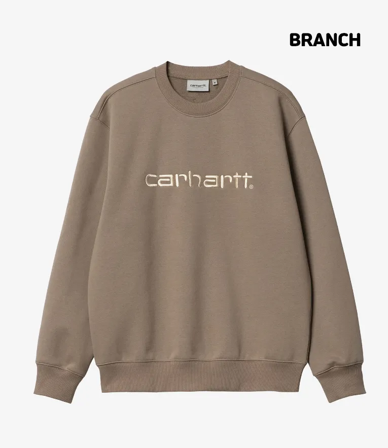 Carhartt  |Unisex Street Style Long Sleeves Logo Sweatshirts