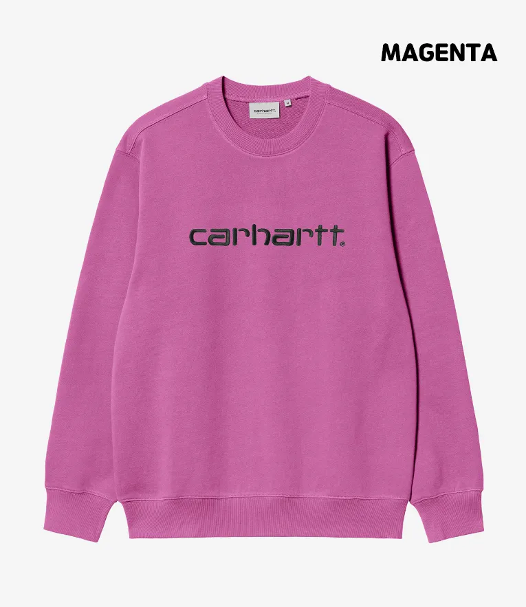 Carhartt  |Unisex Street Style Long Sleeves Logo Sweatshirts