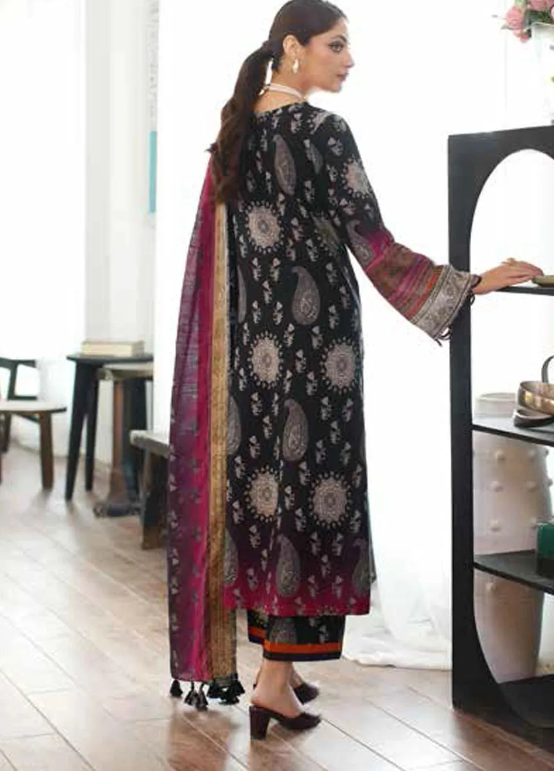 Charizma C-Print Vol-02 Unstitched Printed Linen 3Pc Suit CPW3-20