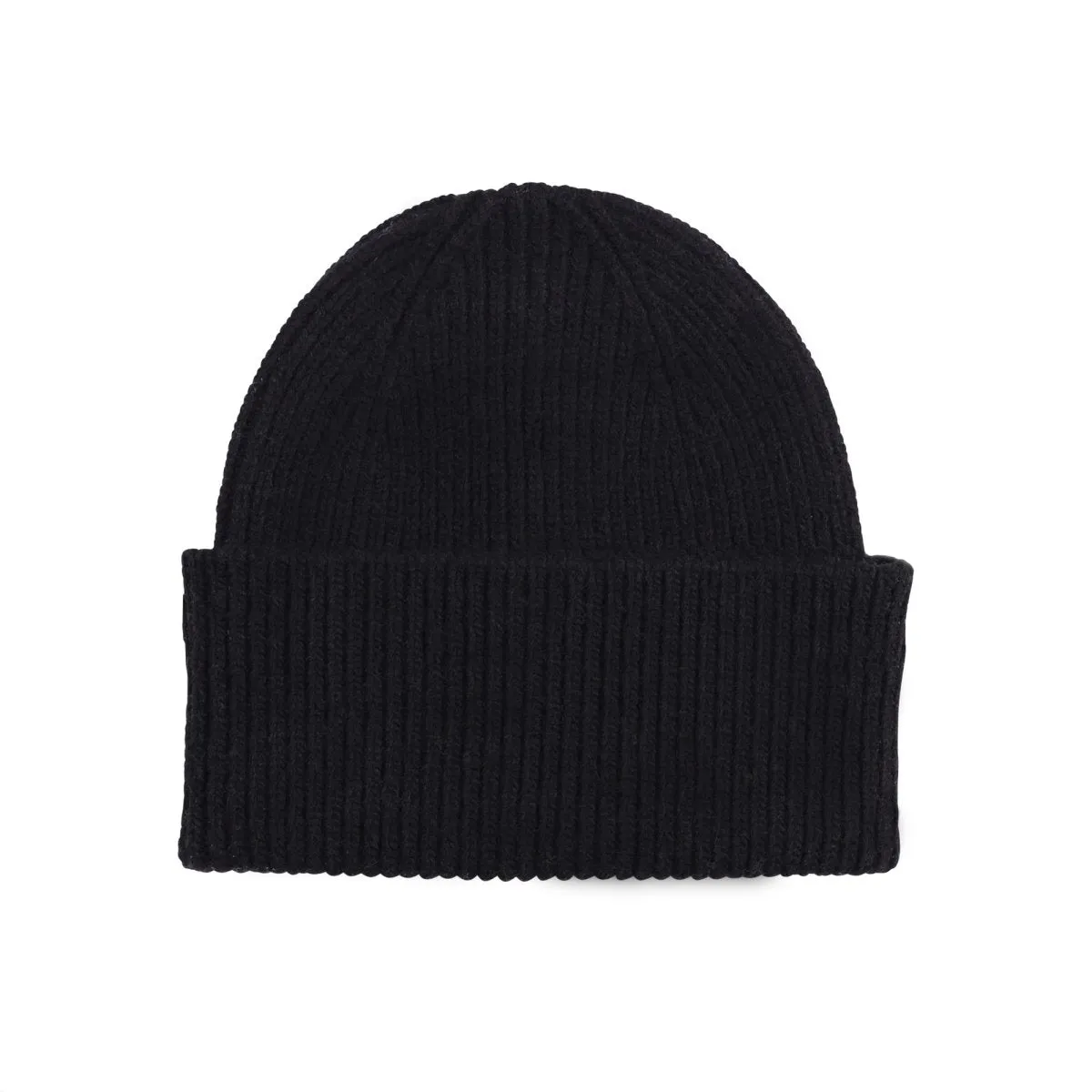 Colorful Merino Wool Hat Deep Black