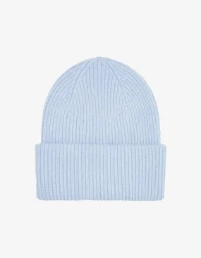 Colorful Merino Wool Hat Polar Blue