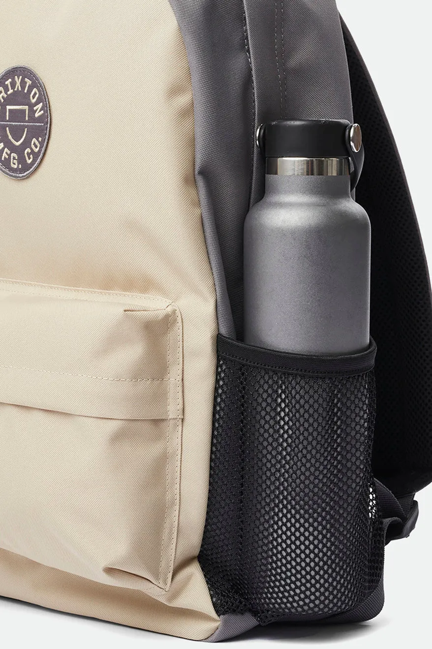 Crest Backpack - Vanilla/Charcoal/Black