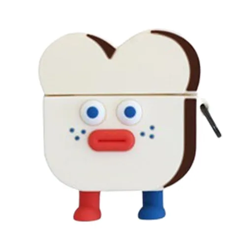 Cute Toast Duck Ghost Characters Airpod3 Cases Headset Headphone Accessories Silicone Accessory Protect Apple Charger