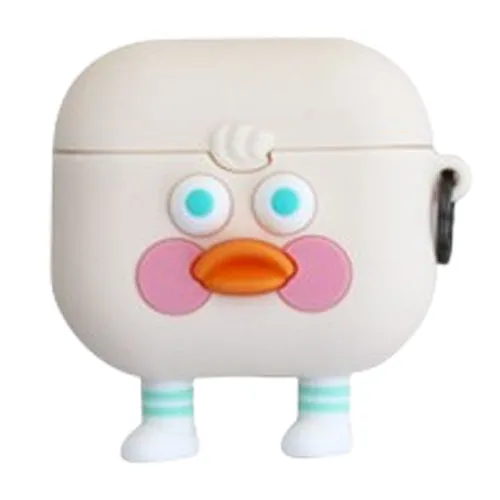 Cute Toast Duck Ghost Characters Airpod3 Cases Headset Headphone Accessories Silicone Accessory Protect Apple Charger