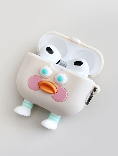 Cute Toast Duck Ghost Characters Airpod3 Cases Headset Headphone Accessories Silicone Accessory Protect Apple Charger