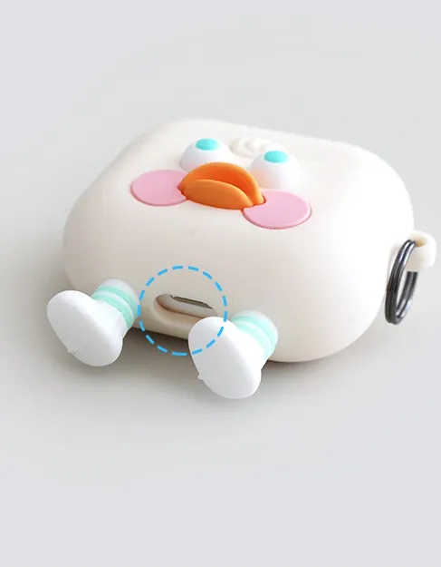 Cute Toast Duck Ghost Characters Airpod3 Cases Headset Headphone Accessories Silicone Accessory Protect Apple Charger