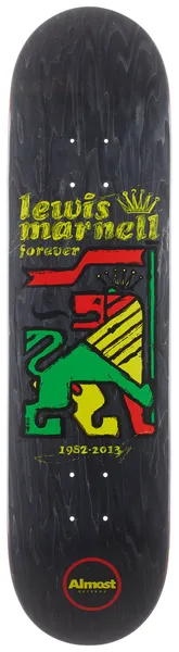 DECK SKATE ALMOST LEWIS RASTA LION R7 LEWIS MARNELL 8.0 X 31.6