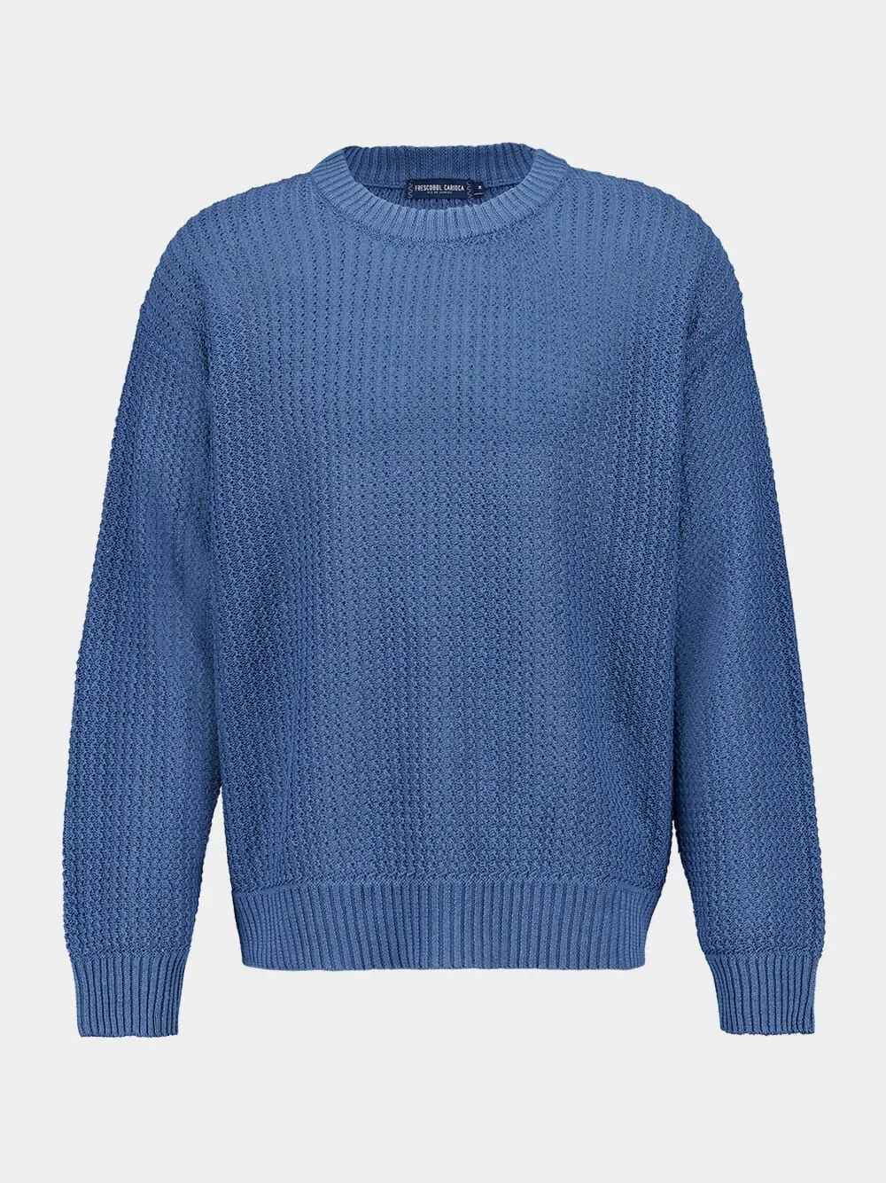 Denim Blue Jardim Linen Sweater