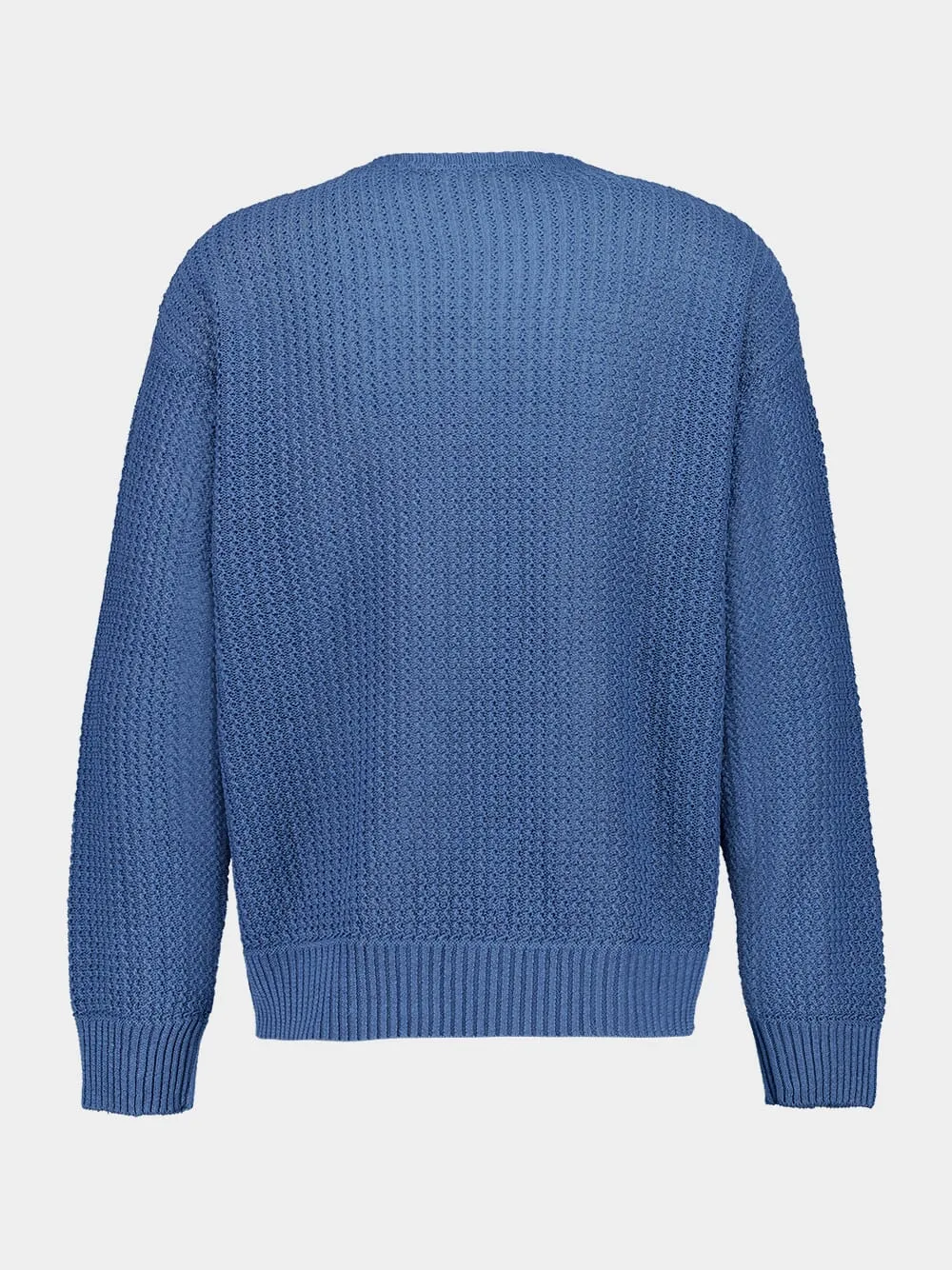 Denim Blue Jardim Linen Sweater