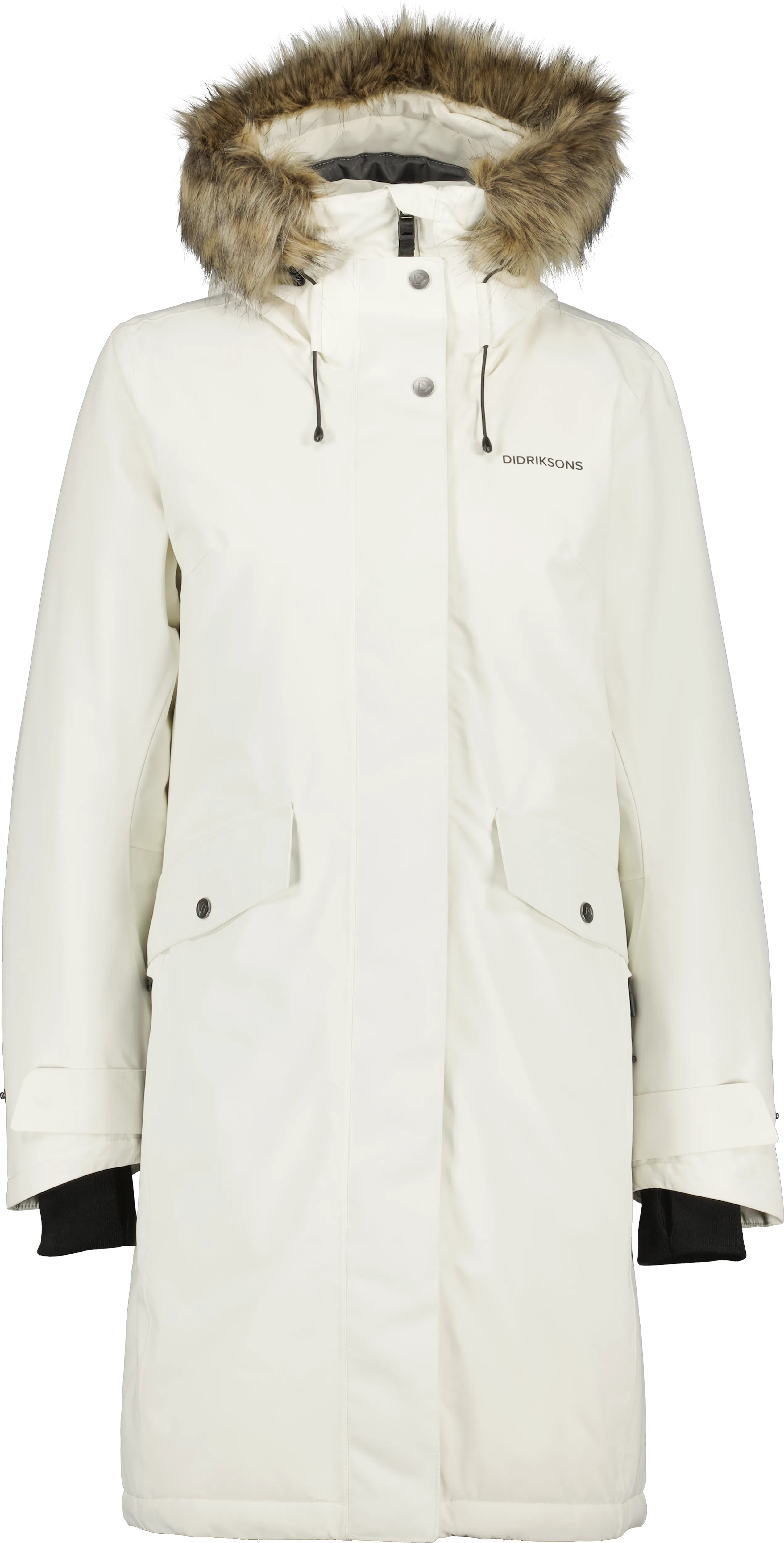 Didriksons Women's Erika Parka 3 White Foam | Buy Didriksons Women's Erika Parka 3 White Foam here | Outnorth