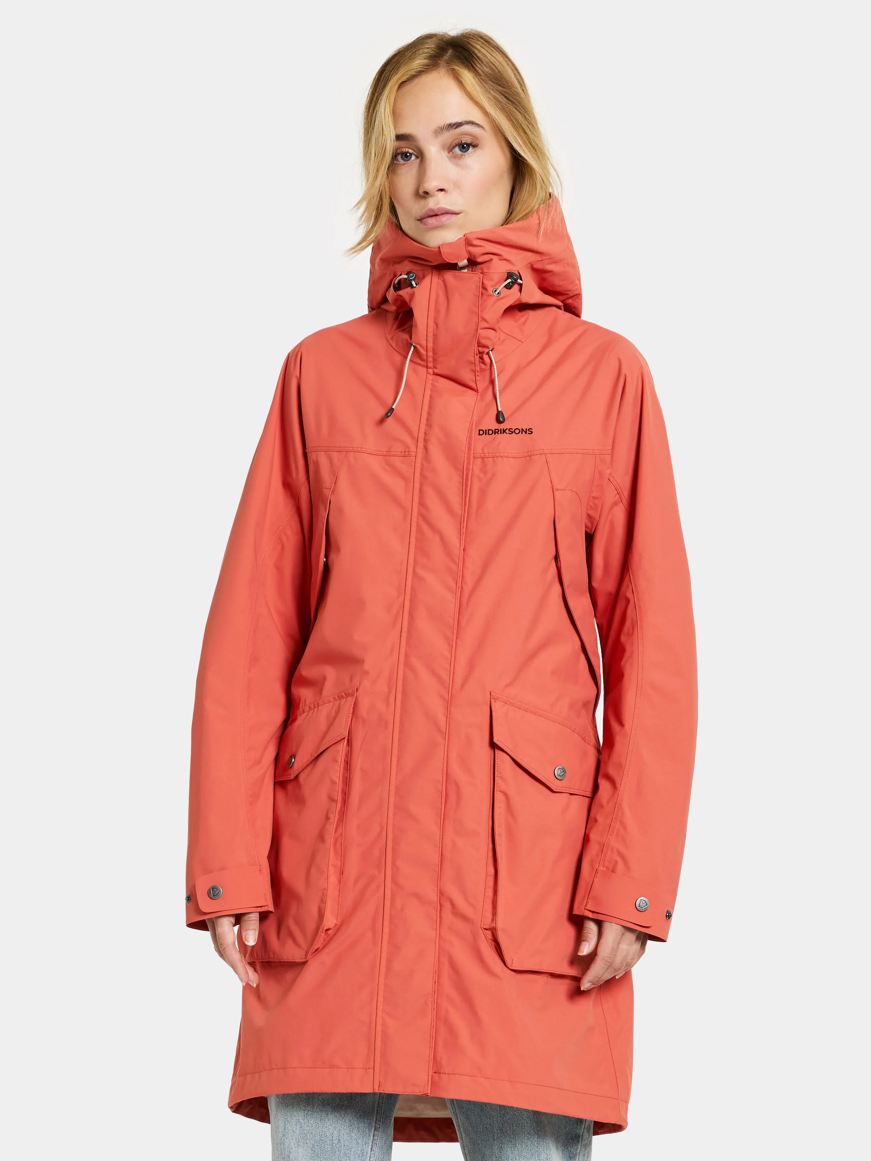 Didriksons Women's Thelma Parka 10 Brique Red | Buy Didriksons Women's Thelma Parka 10 Brique Red here | Outnorth