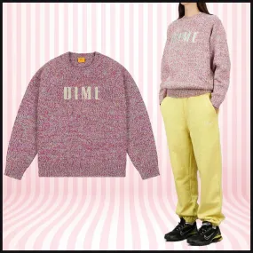 Dime  |Crew Neck Long Sleeves Logo V-neck & Crew neck