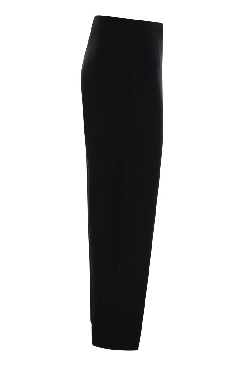 DULA - STRETCH VISCOSE TROUSERS