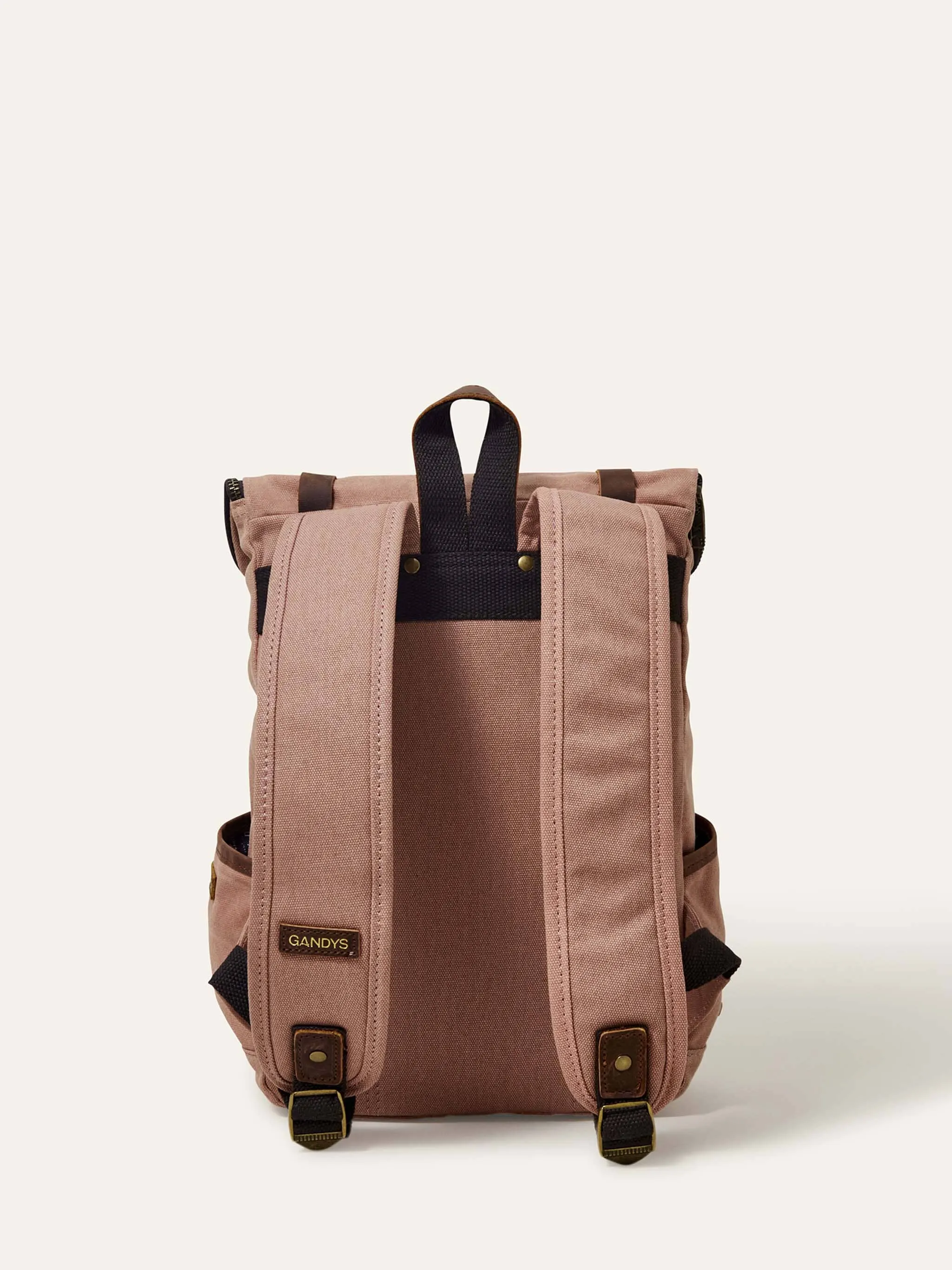 Dusty Pink Waxed Cotton Mini Bali Backpack